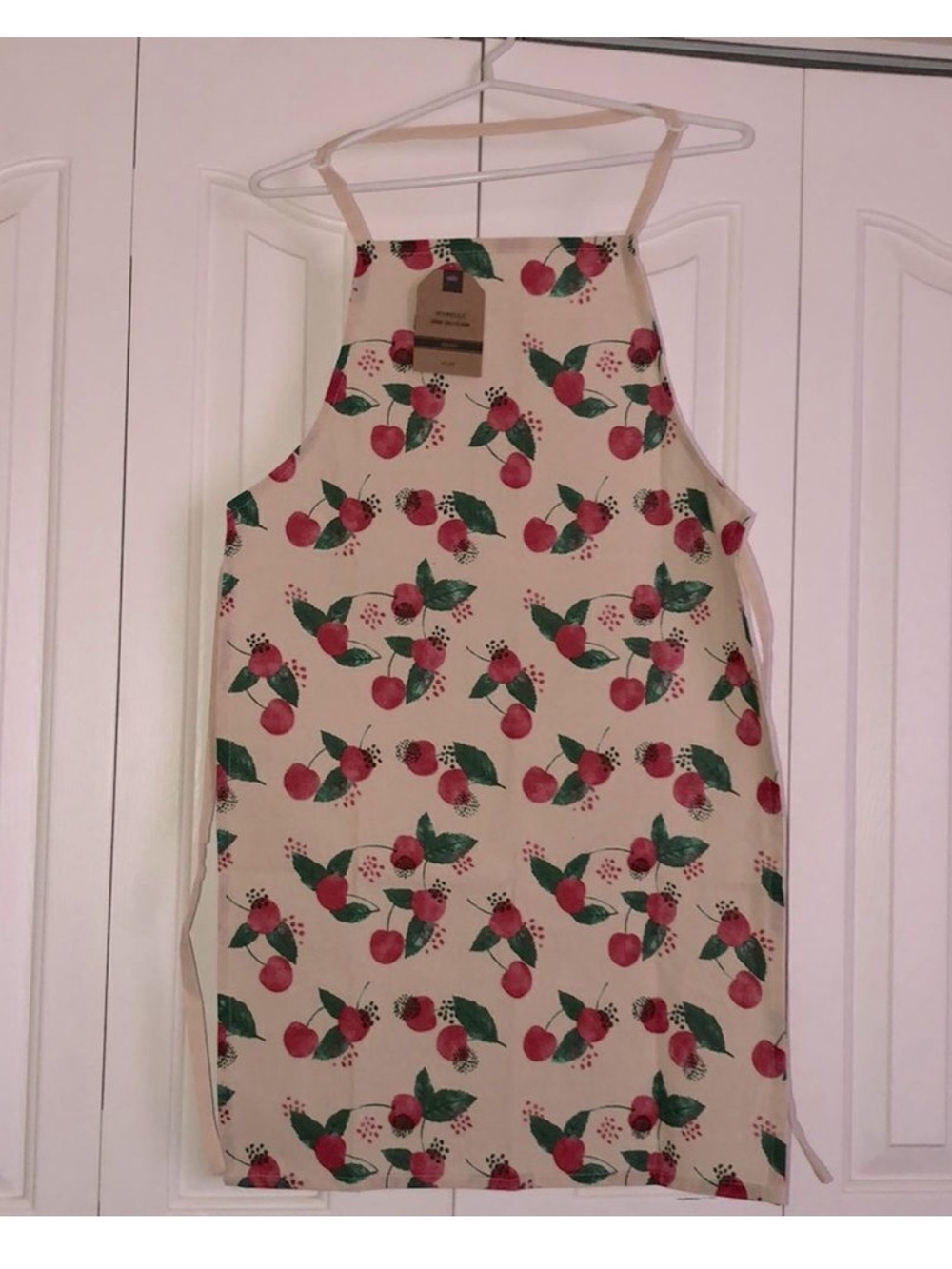 Mabelle Home Collection Cherry Print Cotton Apron